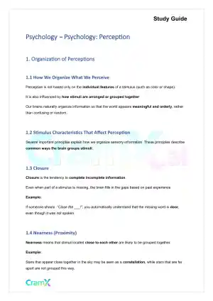 Psychology - Psychology Perception