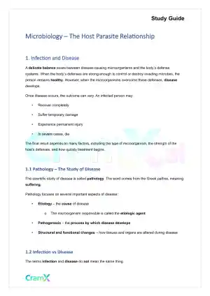 Microbiology - The Host Parasite Relationship