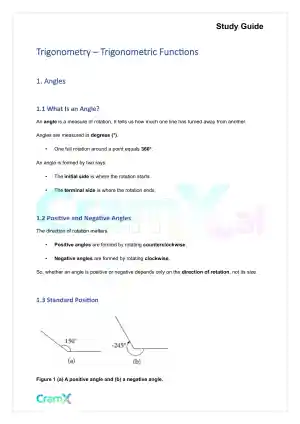 Trigonometry - Trigonometric Functions
