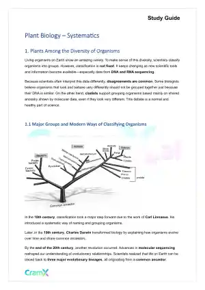 Plant Biology - Systematics