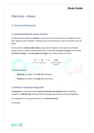 Chemistry - Atoms