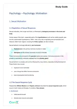 Psychology - Psychology Motivation