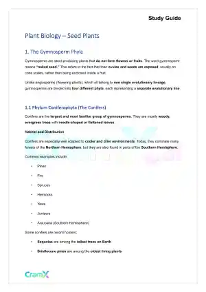 Plant Biology - Seed Plants