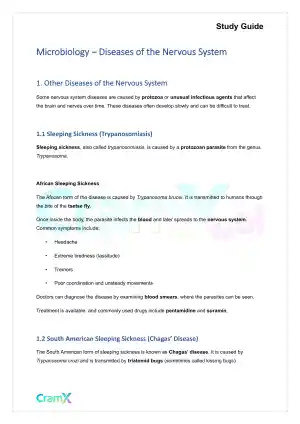 Microbiology - Diseases of the Nervous System