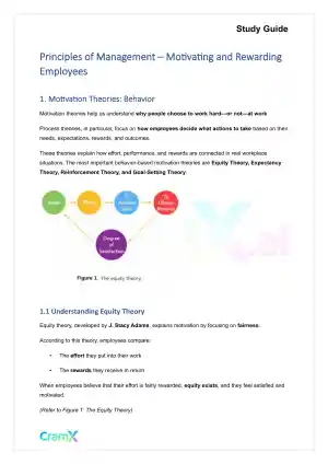 Principles of Management - Motivating and Rewarding Employees