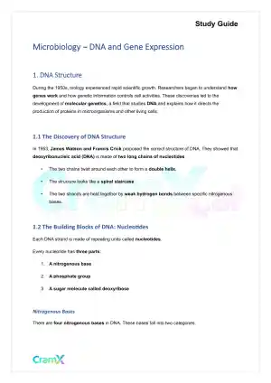 Microbiology - DNA and Gene Expression