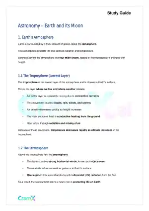 Astronomy - Earth and its Moon