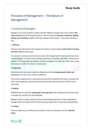 Principles of Management - The Nature of Management