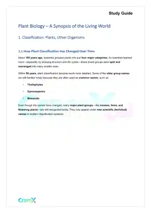 Plant Biology - A Synopsis of the Living World