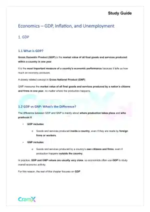 Economics - GDP, Inflation, and Unemployment