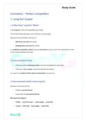 Economics - Perfect Competition