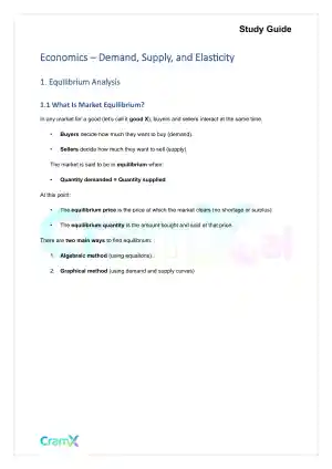 Economics - Demand, Supply, and Elasticity