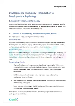 Developmental Psychology - Introduction to Developmental Psychology.docx