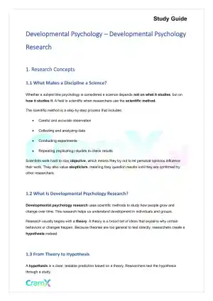 Developmental Psychology - Developmental Psychology Research