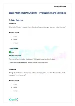 Basic Math and Pre-Algebra - Probabilities and Statistics