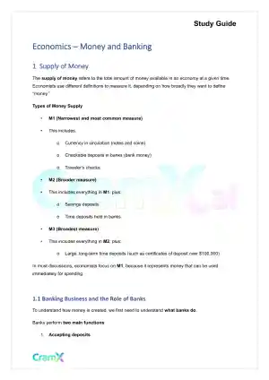Economics - Money and Banking