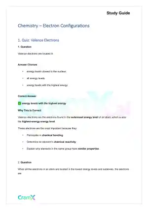 Chemistry - Electron Configurations