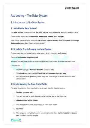 Astronomy - The Solar System