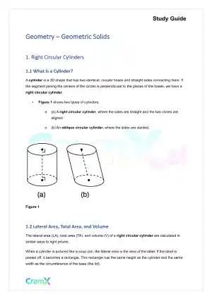 Geometry - Geometric Solids