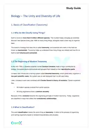 Biology - The Unity and Diversity of Life