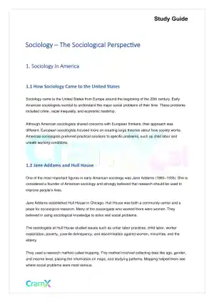 Sociology - The Sociological Perspective