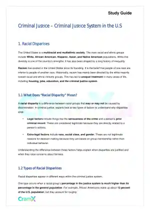 Criminal Justice - Criminal Justice System in the 