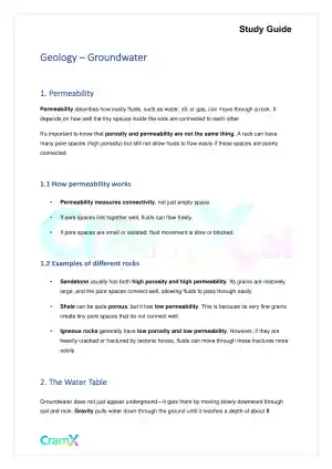 Geology - Groundwater