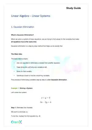 Linear Algebra – Linear Systems