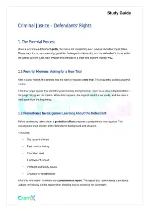Criminal Justice - Defendants' Rights