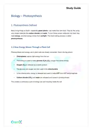 Biology - Photosynthesis
