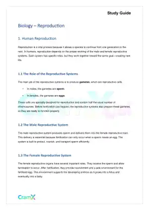 Biology - Reproduction