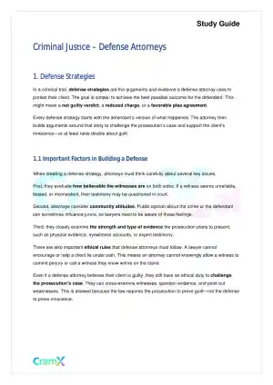 Criminal Justice - Defense Attorneys