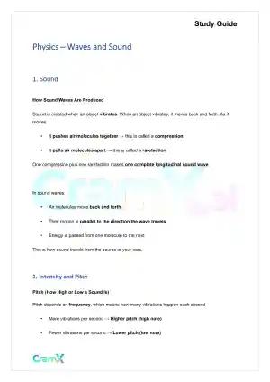 Physics – Waves and Sound