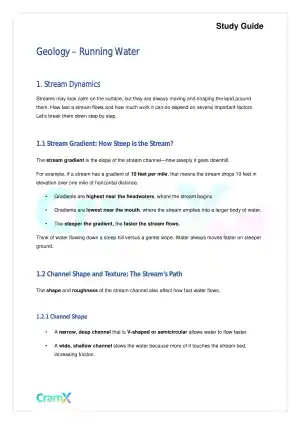 Geology - Running Water