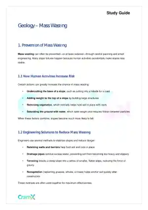 Geology - Mass Wasting