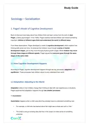 Sociology - Socialization