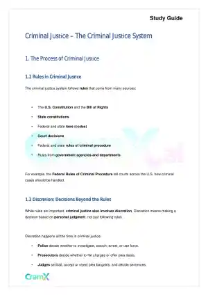 Criminal Justice - The Criminal Justice System