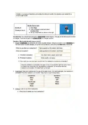 Student Exploration Circuit Builder Build and Test