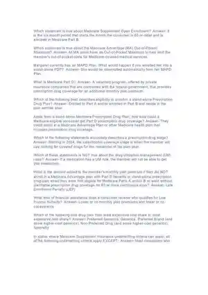 UHC 2024 AHIP Medicare Basics Assessment (Medicare