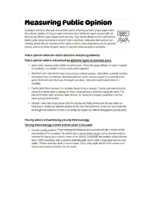 Lesson 3 Unit 4 Public Opinion Activity