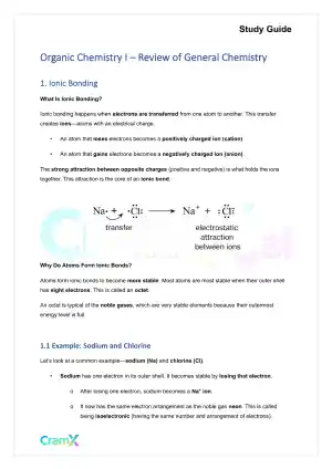 Organic Chemistry I - Review of General Chemistry
