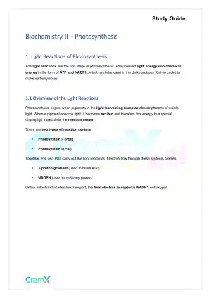 Biochemistry-II - Photosynthesis