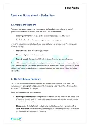 American Government - Federalism