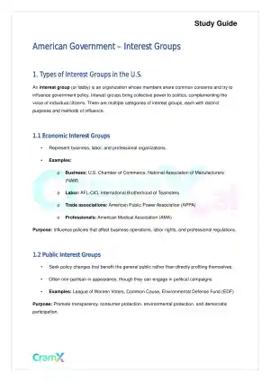 American Government - Interest Groups