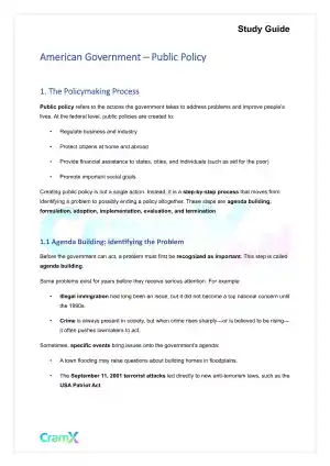 American Government - Public Policy