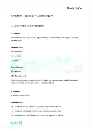 Statistics - Bivariate Relationships