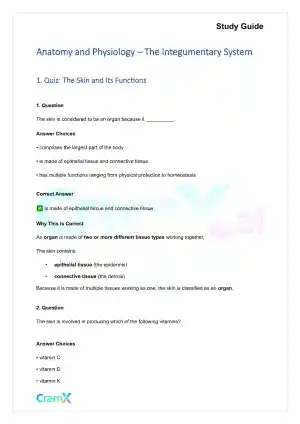 Anatomy and Physiology - The Integumentary System