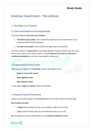 American Government - The Judiciary