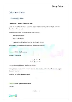 Calculus - Limits