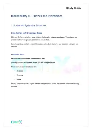 Biochemistry-II - Purines and Pyrimidines